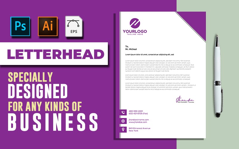 Letterhead Template Vol: 04 - Corporate Identity Template