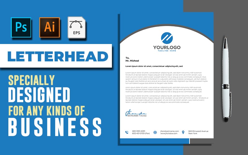 Letterhead Template Vol: 05 - Corporate Identity Template