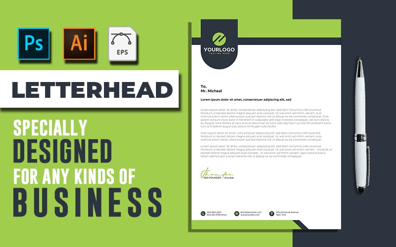 Letterhead Template Vol: 06 - Corporate Identity Template