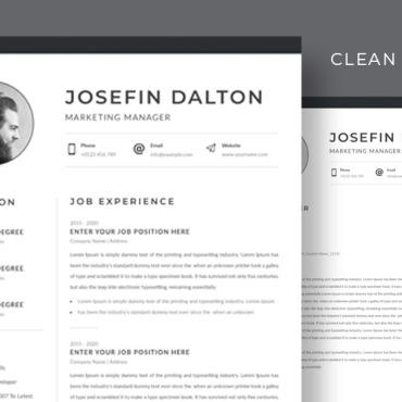 Clean Resume Resume Templates 186700