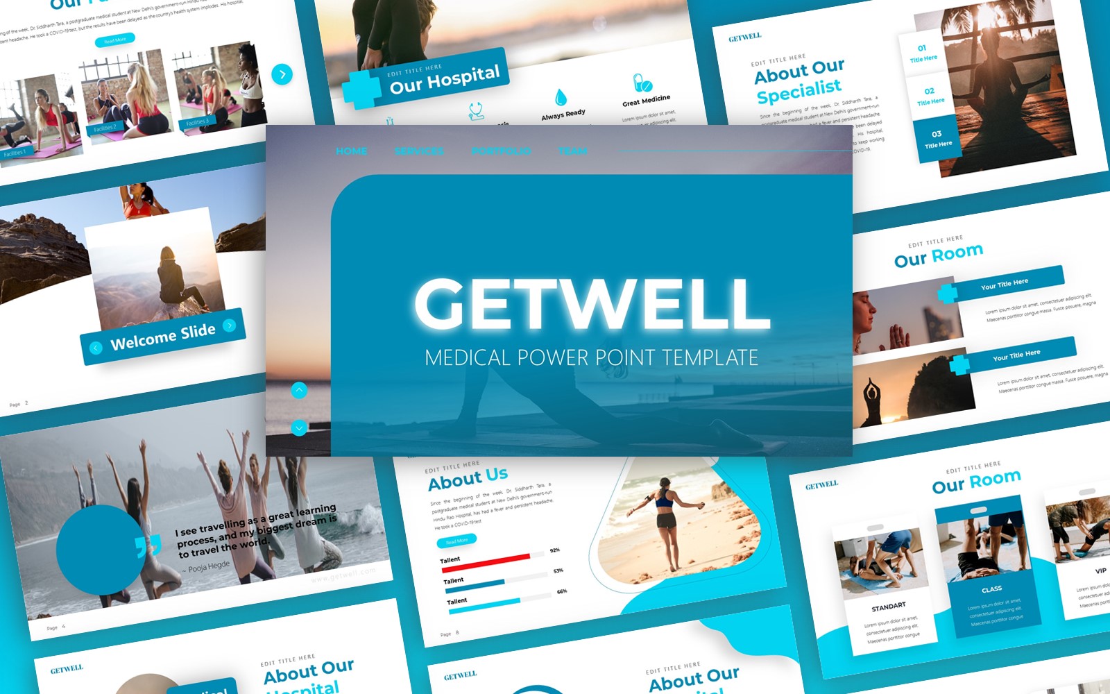 Getwell - Wellness Multipurpose PowerPoint Template