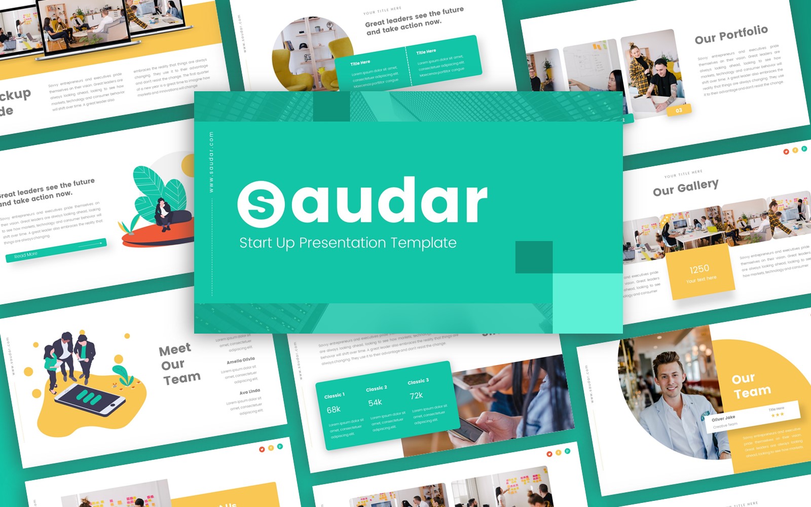 Saudar -  Strat Up Multipurpose PowerPoint Template