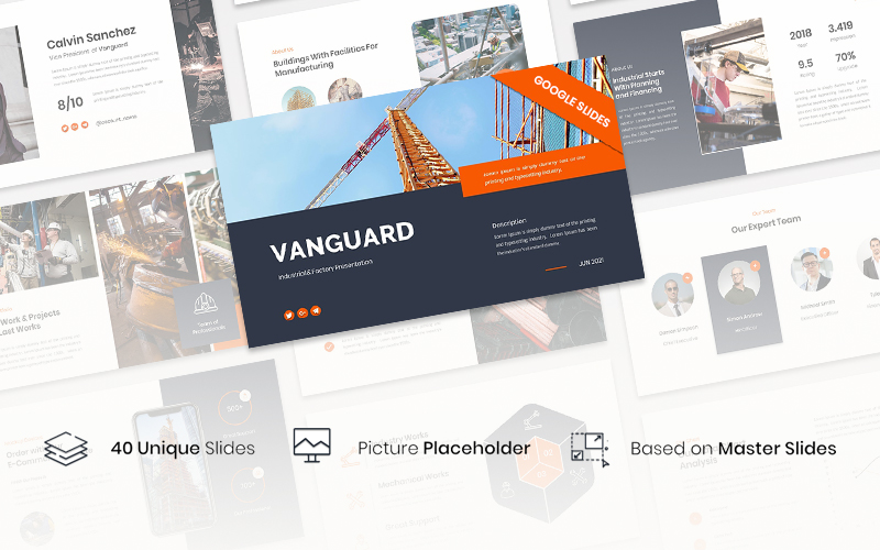 Vanguard - Industrial & Factory Google Slides Template