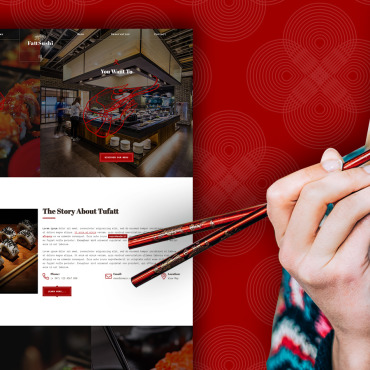 Asian Food Website Templates 186731