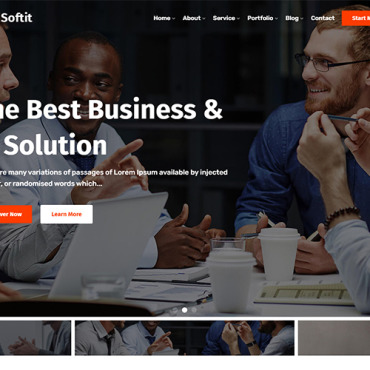 It Solution Responsive Website Templates 186827