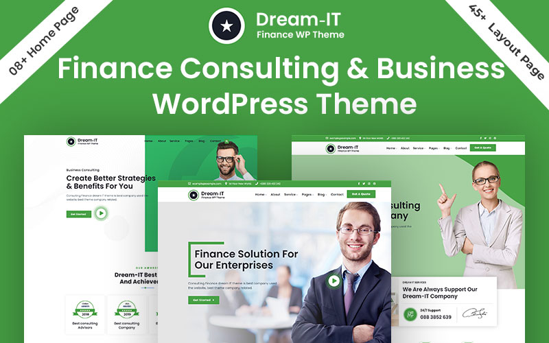 DreamIT - Business  Finance & Multi-Purpose WordPress Theme