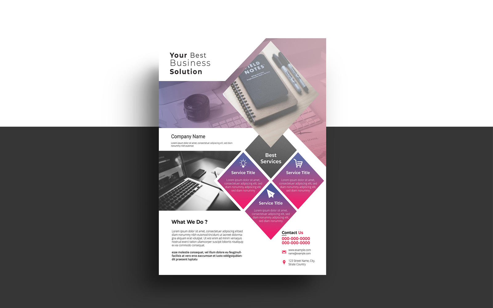 Business Solution Flyer Corporate Identity Template
