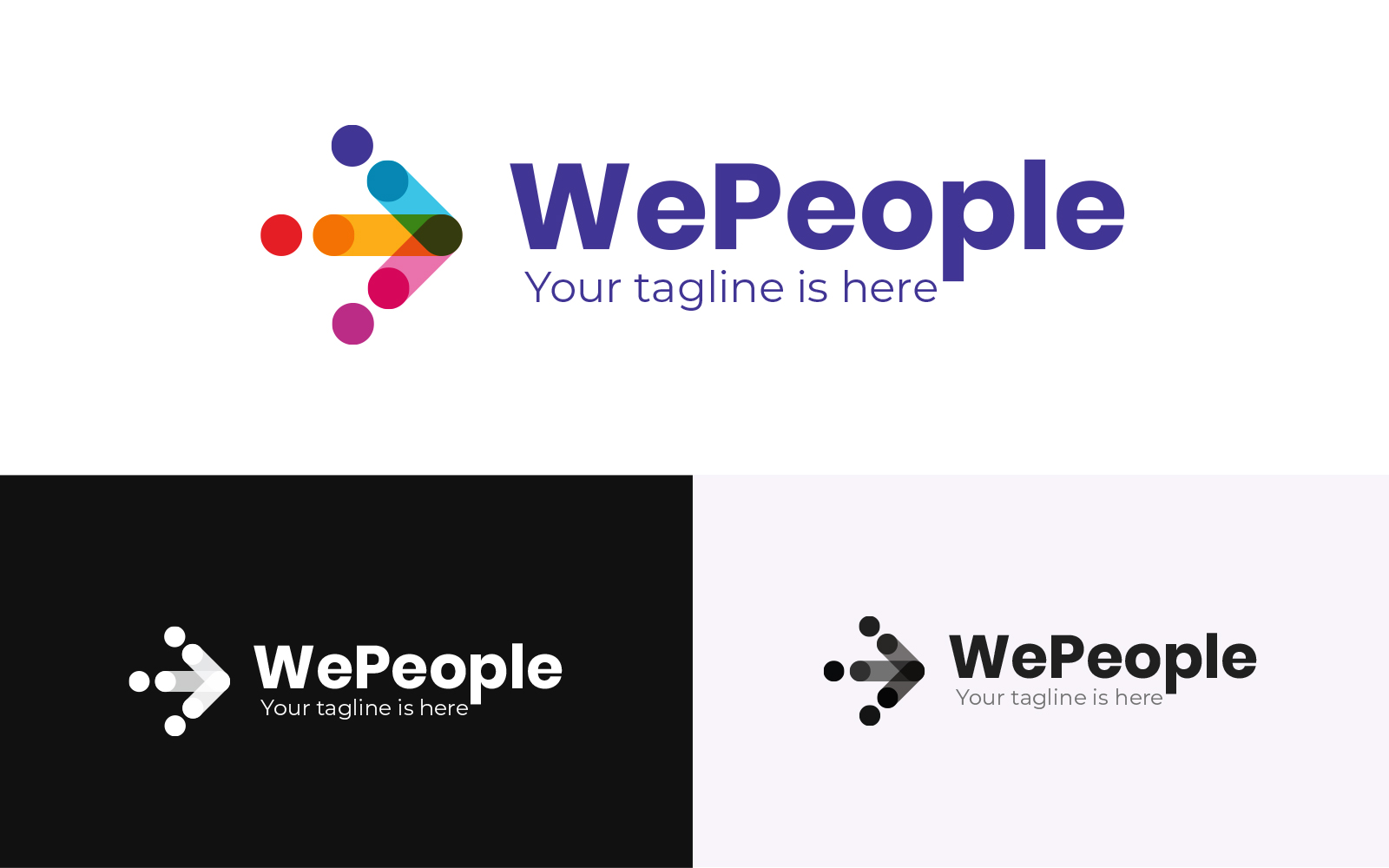 WePeople Logo design Template