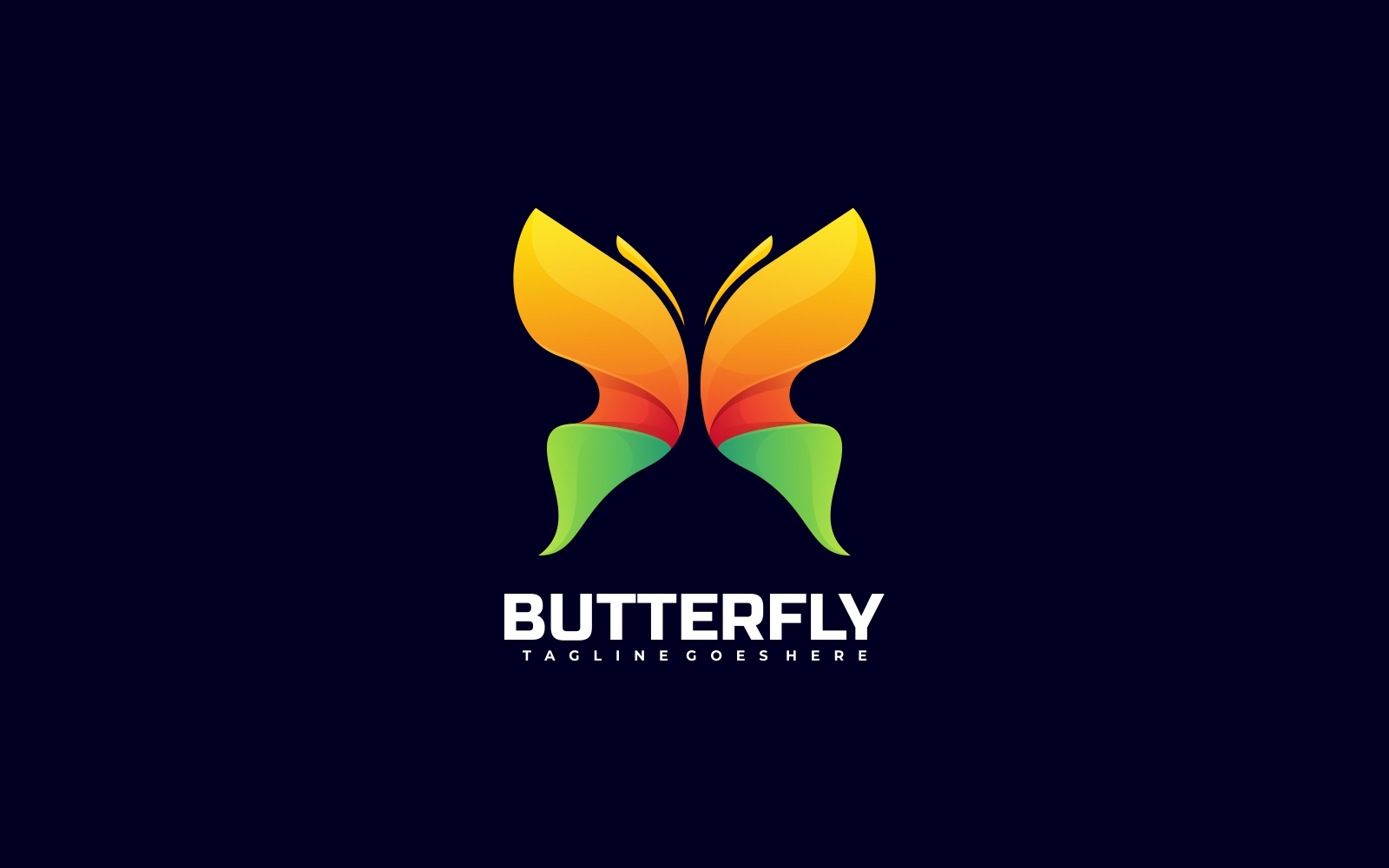 Butterfly Colorful Logo Style