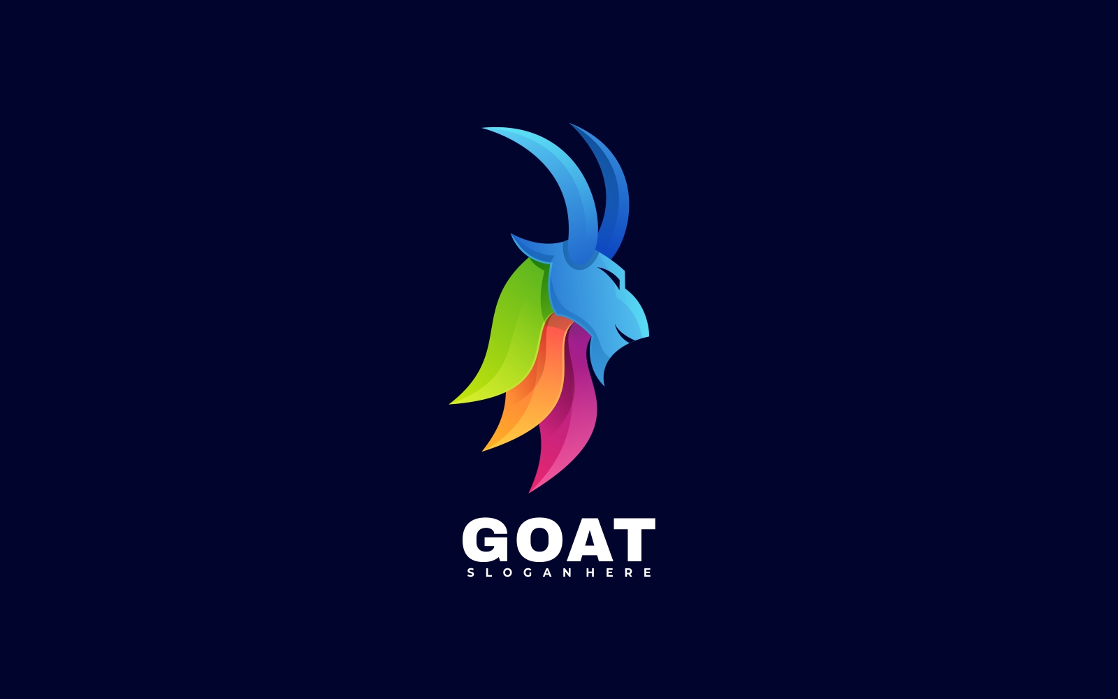 Goat Colorful Logo Templates