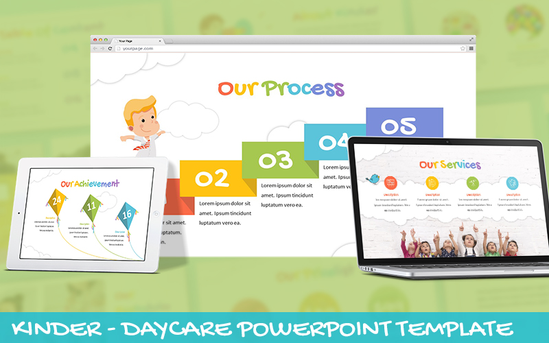 Kinder - Daycare Powerpoint Template