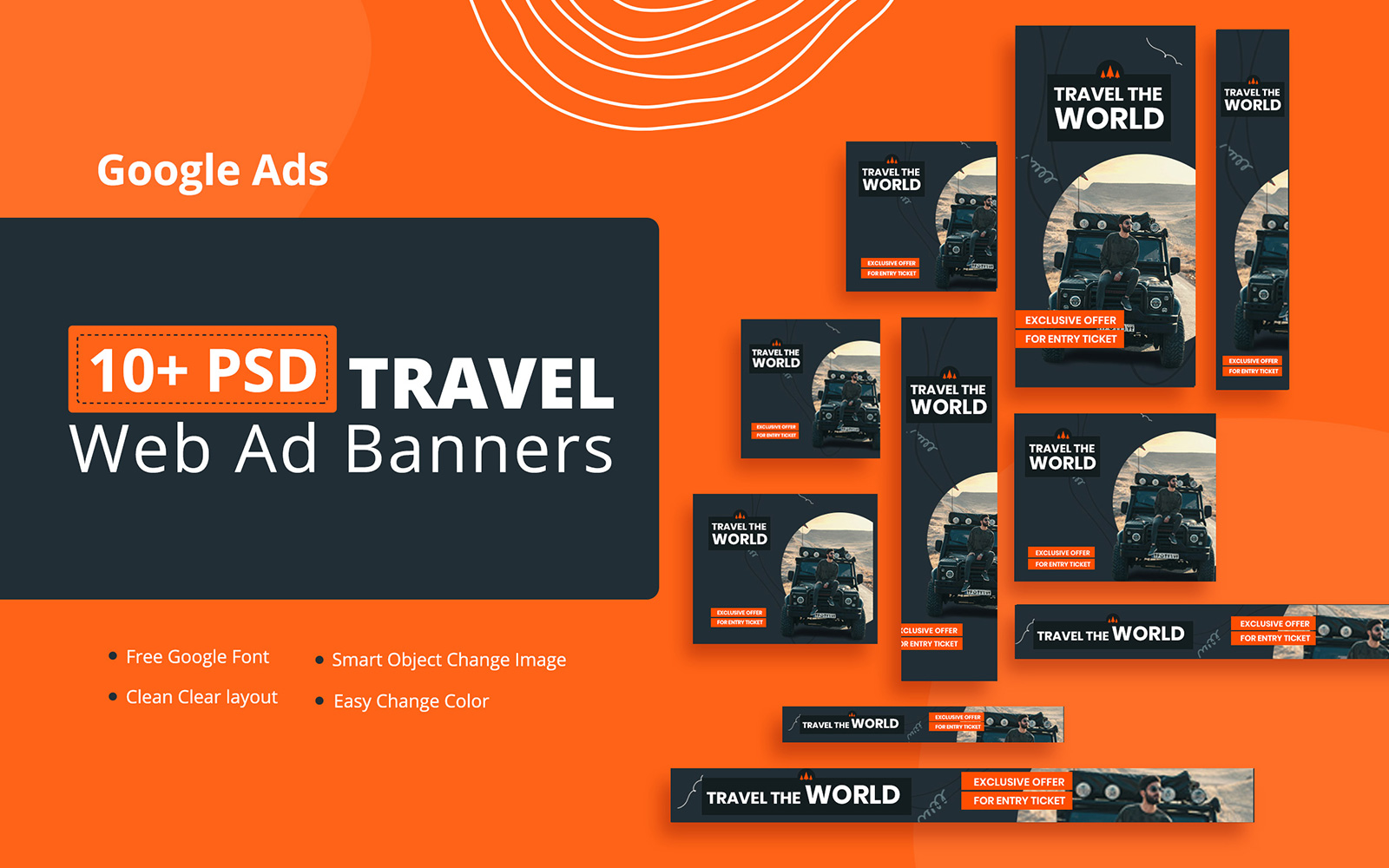 Creative Travel Google Ads Banner Social Media
