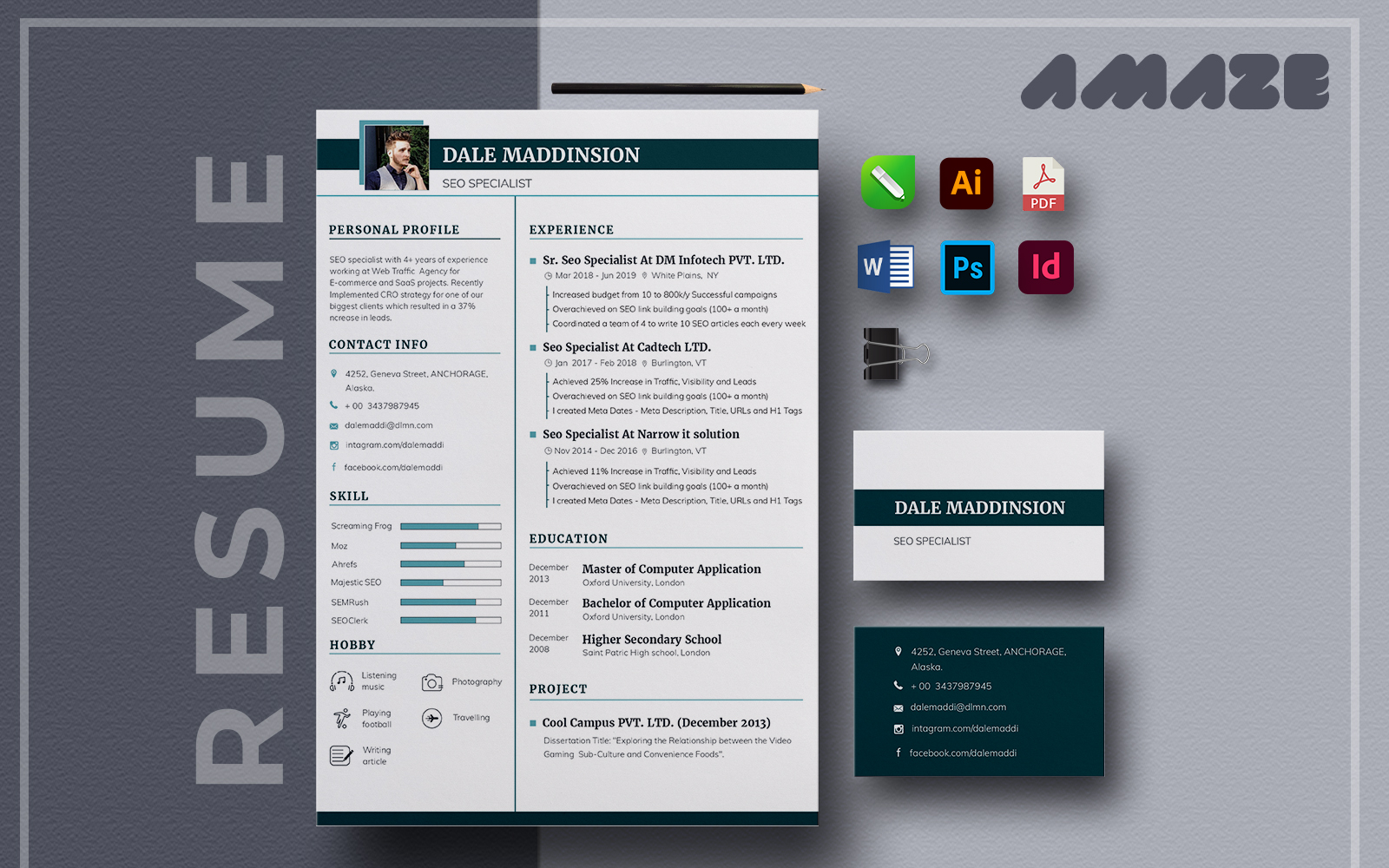 Multipurpose CV and Cover Letter Template