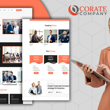 Advertising Agency Landing Page Templates 187120