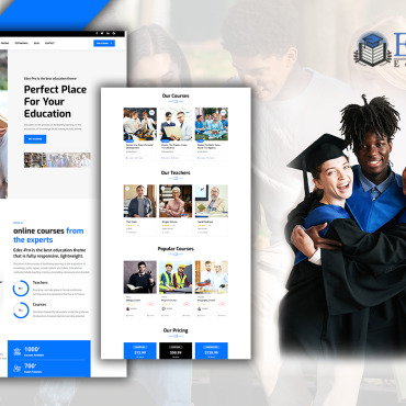 Courses Teachers Landing Page Templates 187123