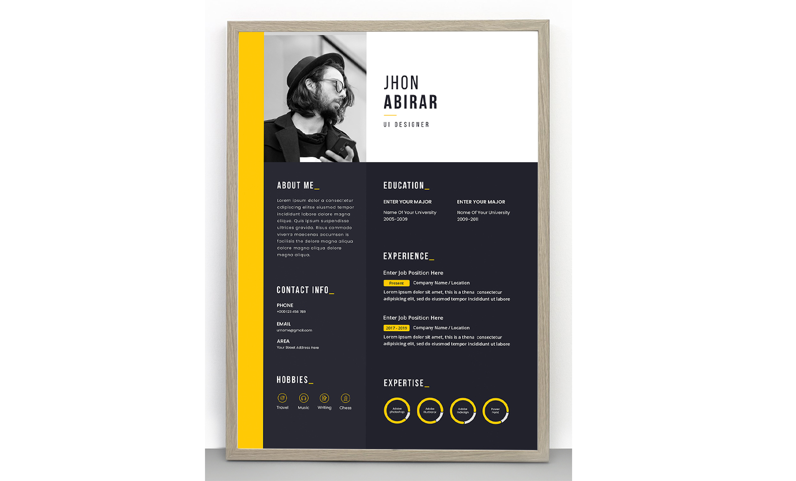 Jhon Abirar Resume Template
