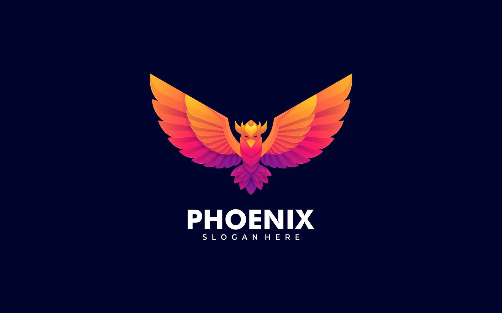Phoenix Gradient Colorful Logo Template