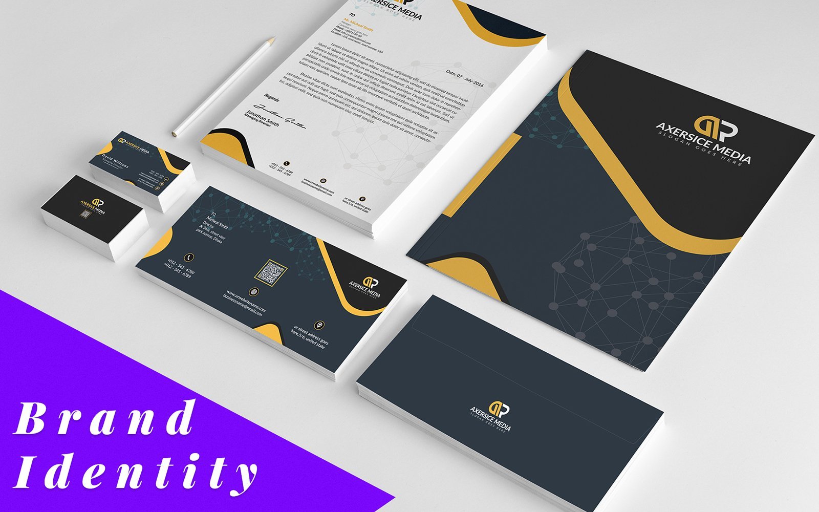 Globx - Corporate Branding Identity Stationery Template