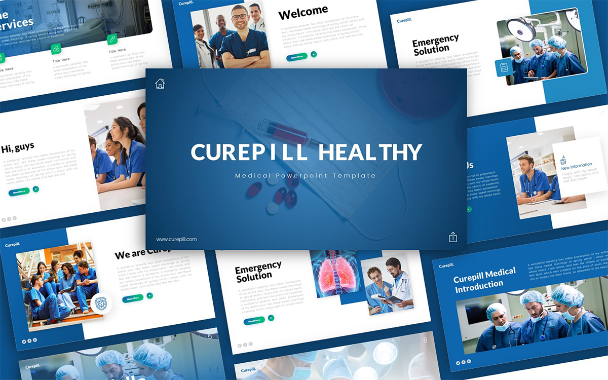 Curepill Medical Presentation PowerPoint Template