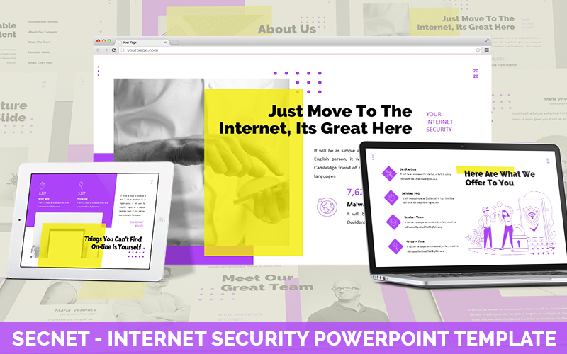 Secnet - Internet Security Powerpoint Template