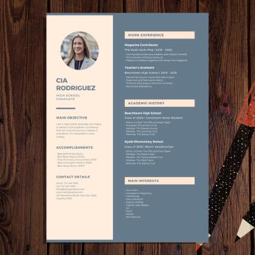 Cover Psd Resume Templates 187431