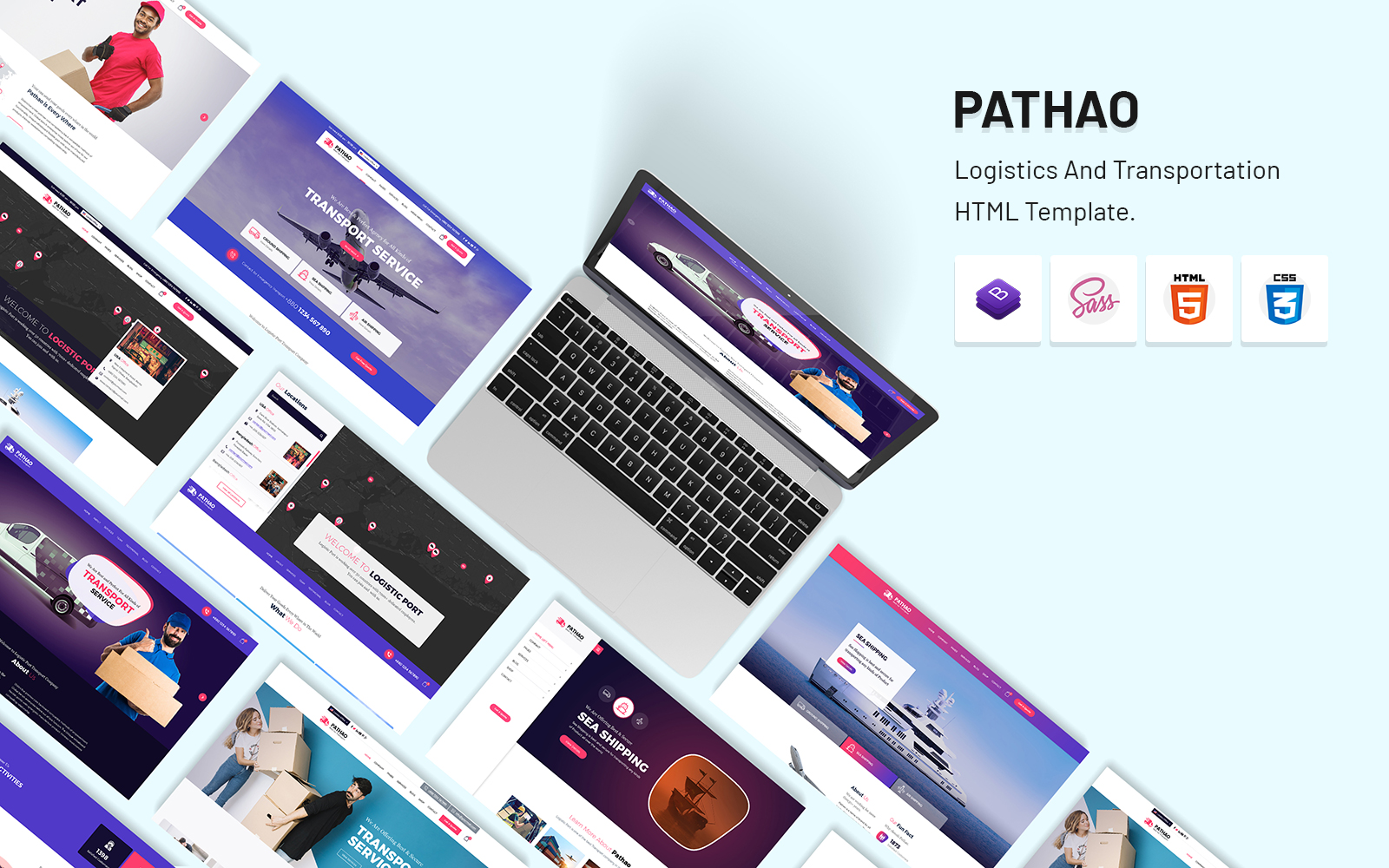 Pathao - Logistics And Transportation HTML Template.