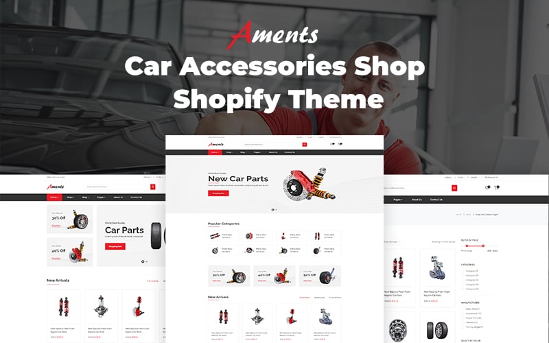 Aments - Car Accessories Shop Shopify Theme