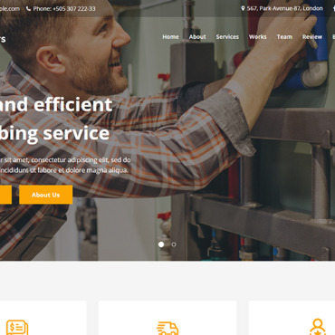 Cleaning Handyman Landing Page Templates 187612