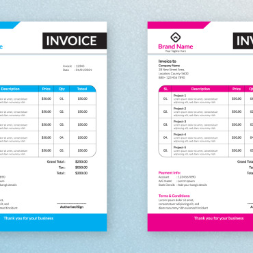 Business Invoice Corporate Identity 187638