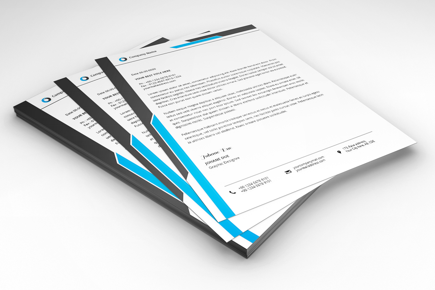 Johanne Letterhead Corporate Identity Template