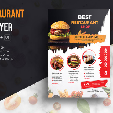 Flyer Restaurant Corporate Identity 187670