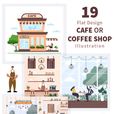 Coffee Shop Illustrations Templates 187791