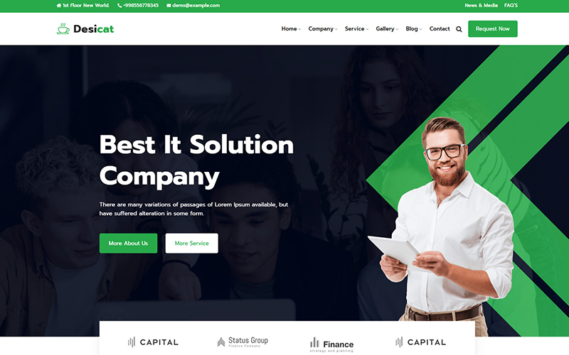 Desicat - IT Solution And Business Services Website Template