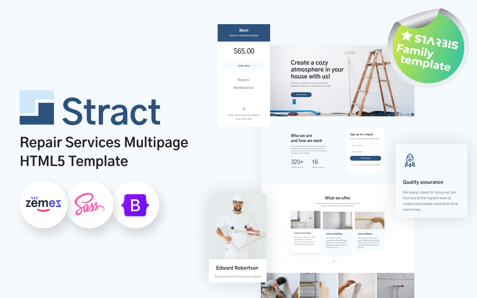 Stract - Repair Service Website Template