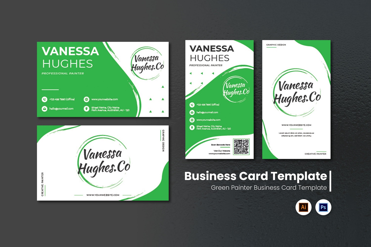 Green Painter Business Card