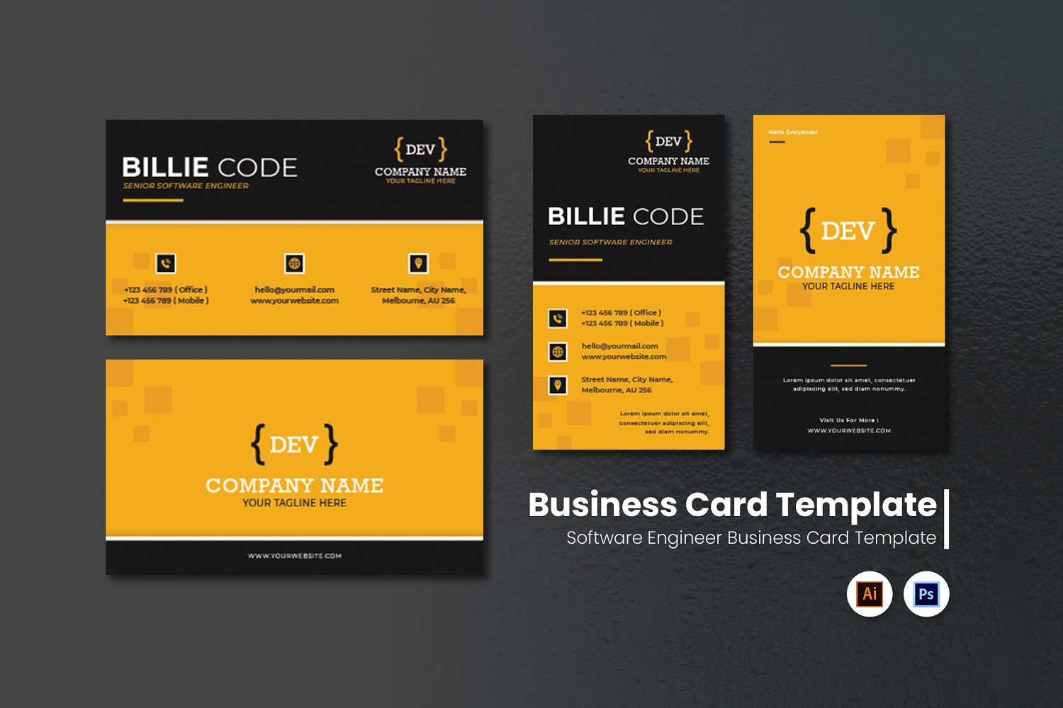 Software Engineer Business Card