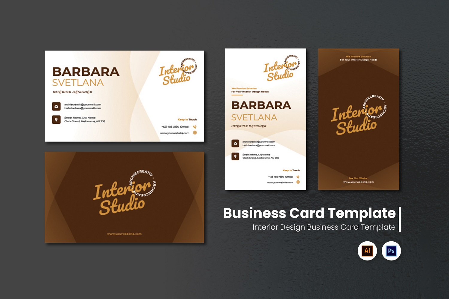 Interior Design Studio Business Card