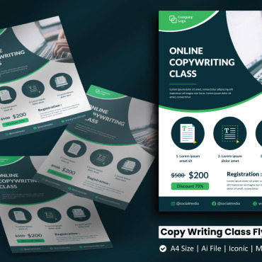 Template Flyer Corporate Identity 188092