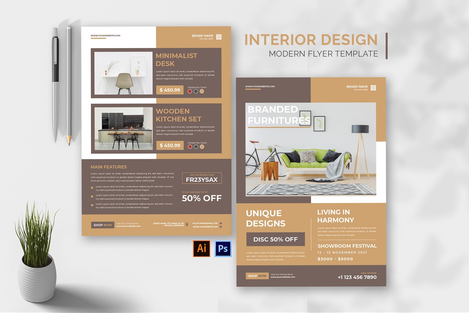 Interior Design Services Flyer