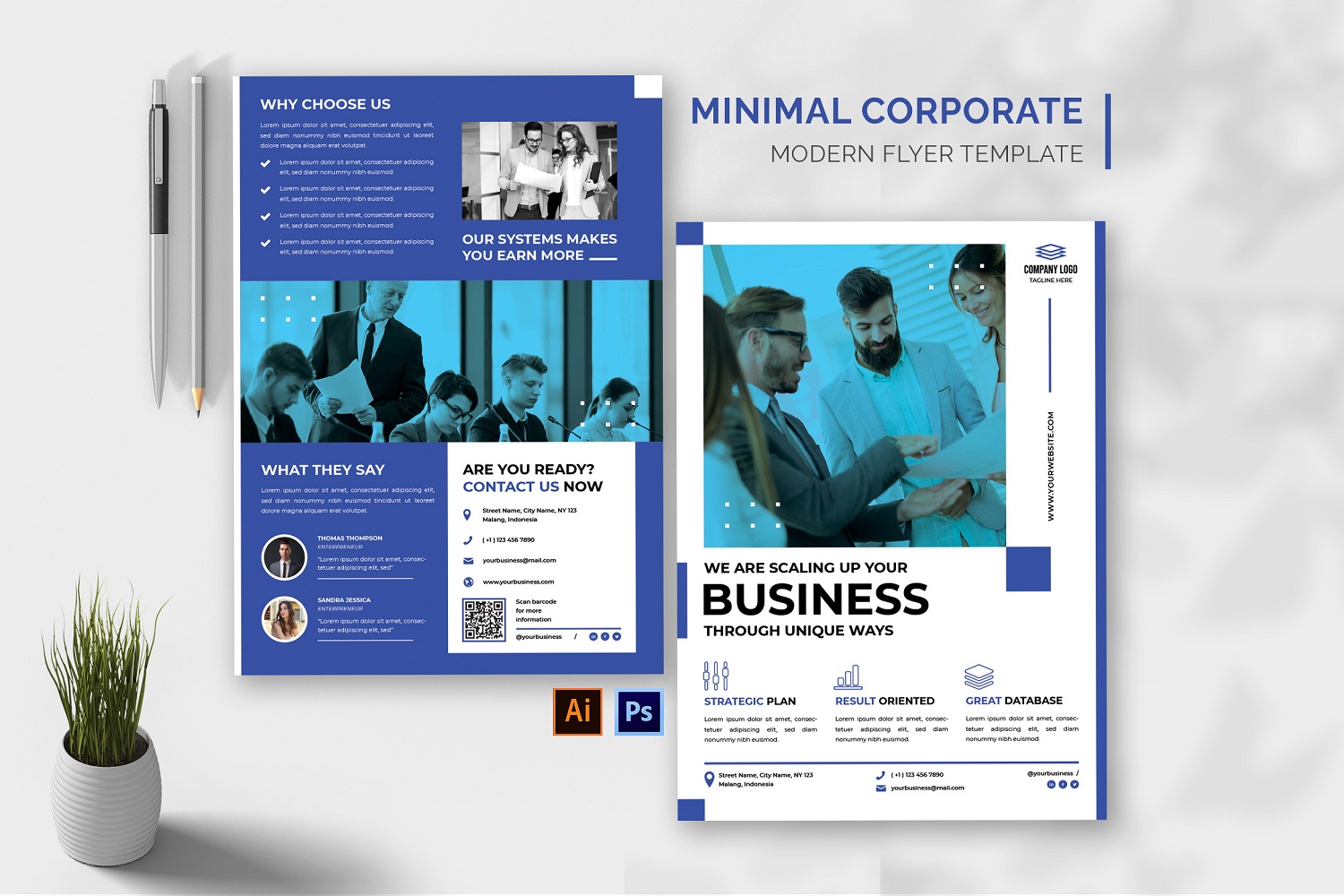 Minimal Corporate Solution Flyer