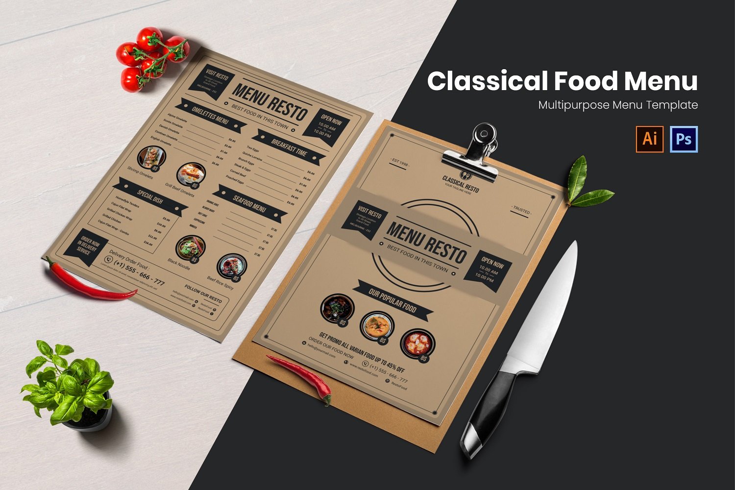 Classically Resto Food Menu