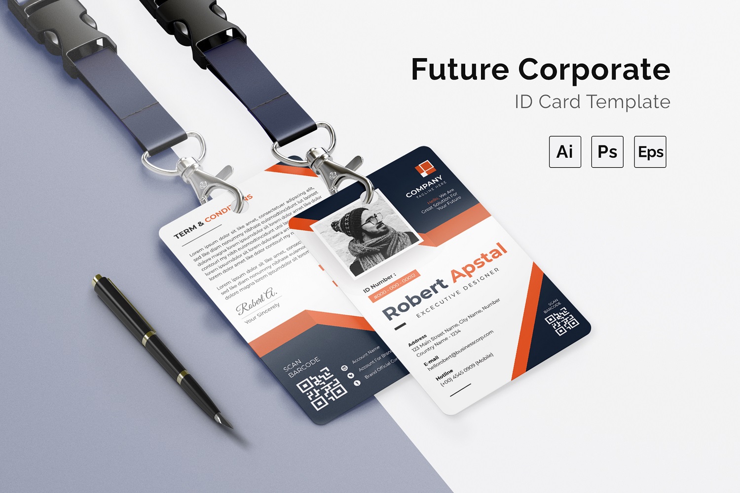 Future Corporate Id Card Print Template