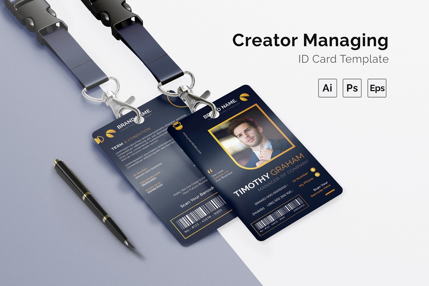 Creator Managing Id Card Print Template