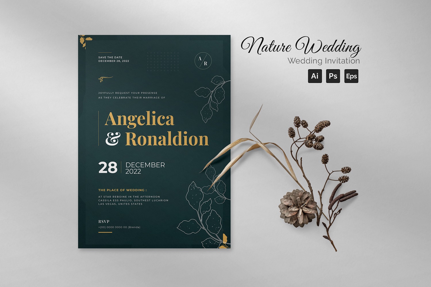 Nature Wedding Invitation