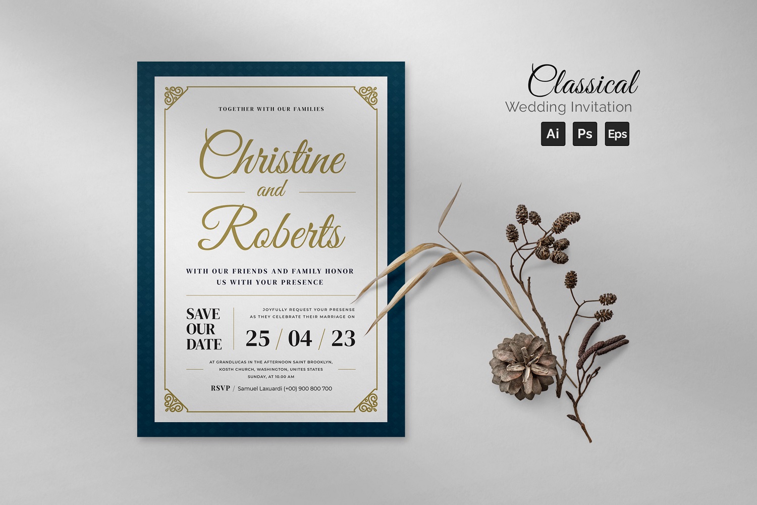 Classical Wedding Invitation