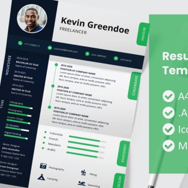 Template Adobe Resume Templates 188209