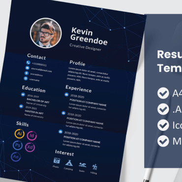 Template Adobe Resume Templates 188210