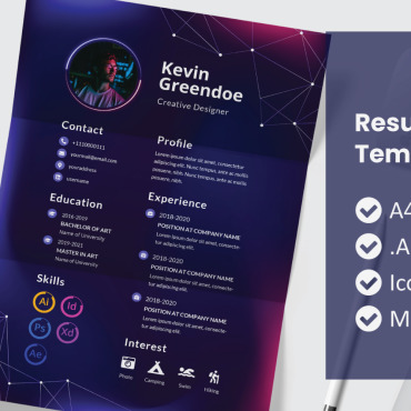 Template Adobe Resume Templates 188211