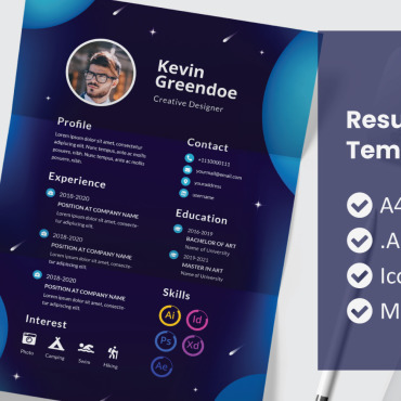 Template Adobe Resume Templates 188212