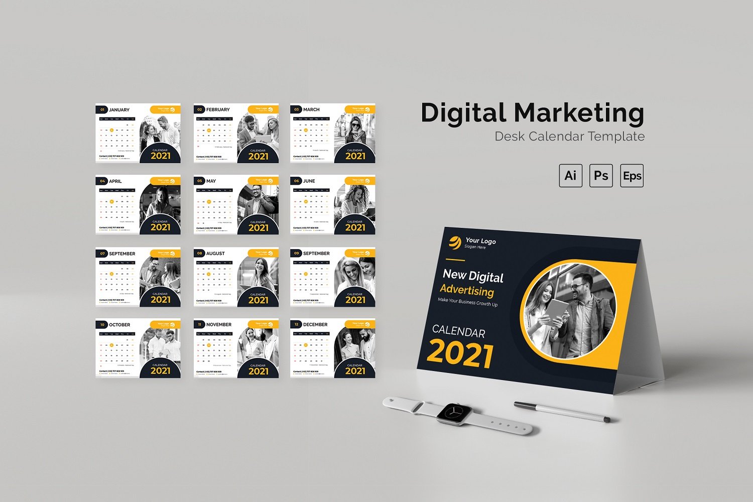 Digital Marketing Desk Calendar